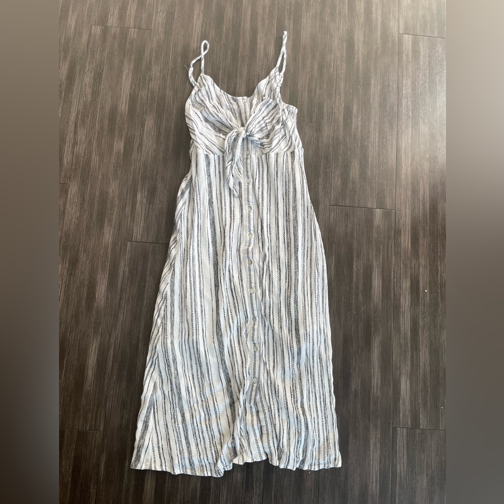 Women's illa illa midi summer dress black and white size medium